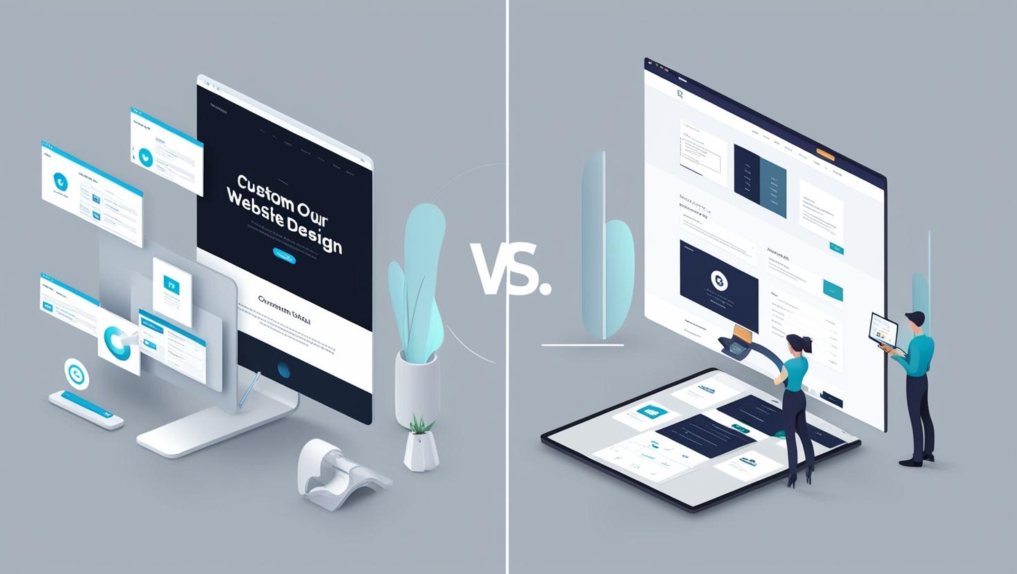 طراحی سایت اختصاصی یا قالب آماده؟ کدام بهتر است؟